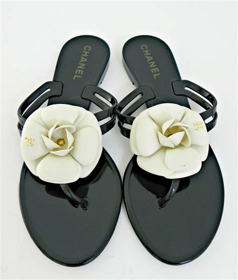 chanel camellia sandals|chanel camellia slippers.